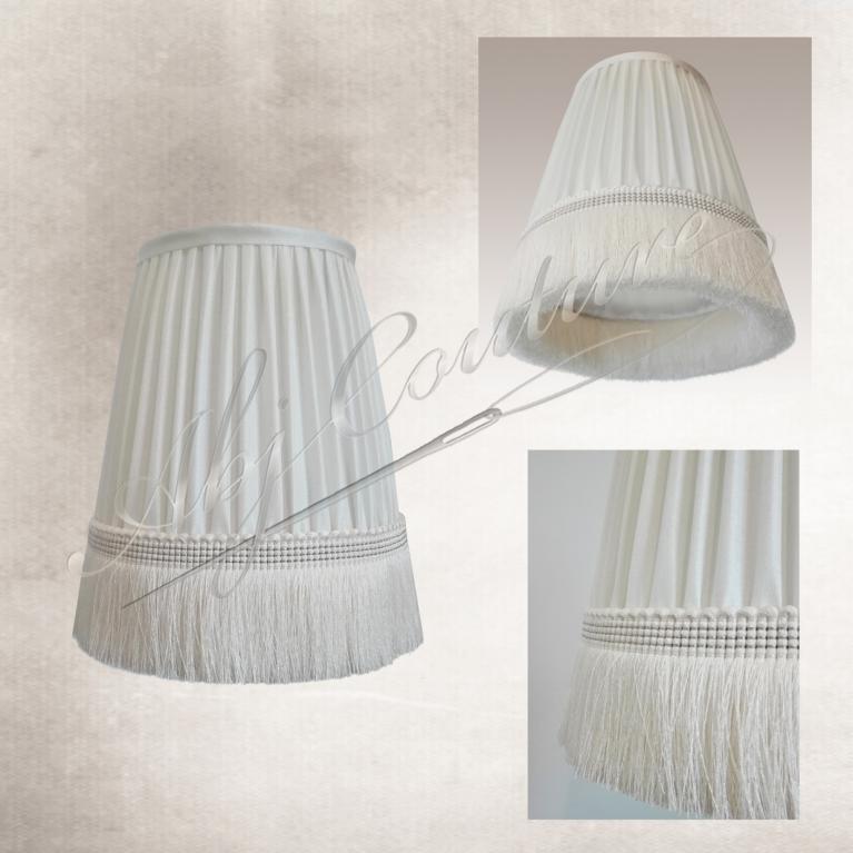 Abj 18 fronces soie blanche db blanche passementerie Houlès