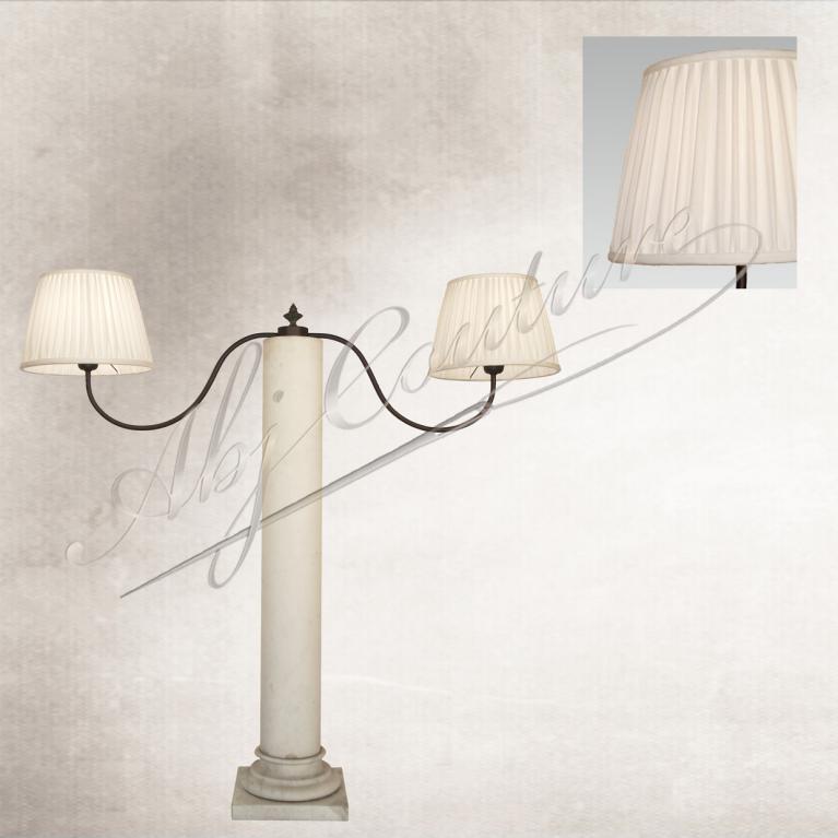 Abat-jour-droit-froncé-lin-blanc-doublure-blanche