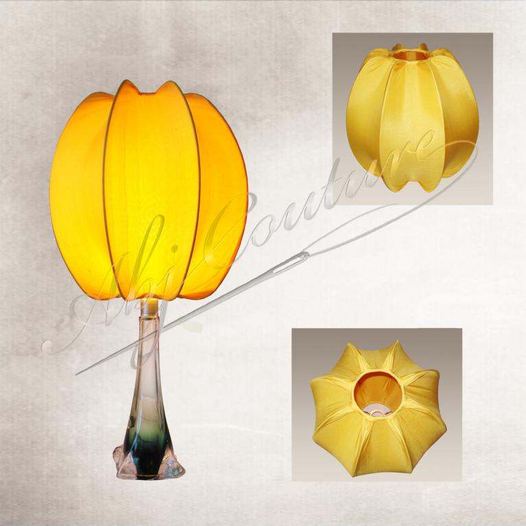 Abat-jour-citrouille-oblong-tendu-soie-jaune