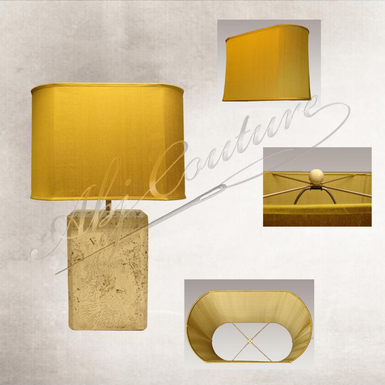 Abat-jour-droit-oval-plat-tendu-soie-moutarde-doublure-soie-dorée