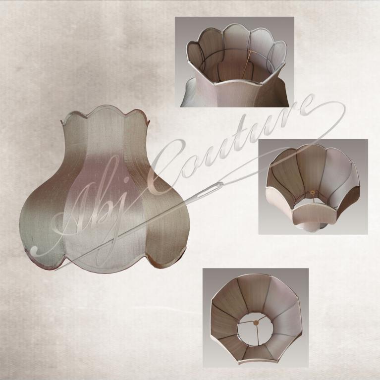 Abat-jour-tulipe-festons-tendu-soie-grise-doublure-identique